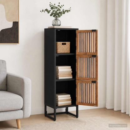 vidaXL Highboard 35 x 30 x 120 cm Solid Mango Wood and Engineered Wood