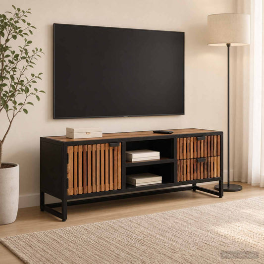 vidaXL TV Cabinet with Drawer with Storage with Door 105 x 30 x 40 cm