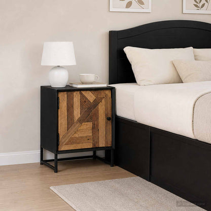 vidaXL Handmade Bedside Cabinet Natural 40 x 30 x 50 cm