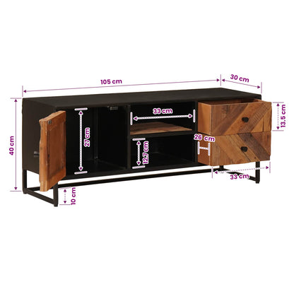 vidaXL TV Cabinet with Drawer with Storage with Door 105 x 30 x 40 cm