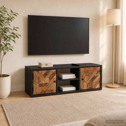 vidaXL TV Cabinet with Shelf with Storage with Door 105 x 30 x 35 cm
