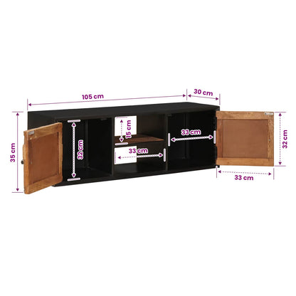 vidaXL TV Cabinet with Shelf with Storage with Door 105 x 30 x 35 cm