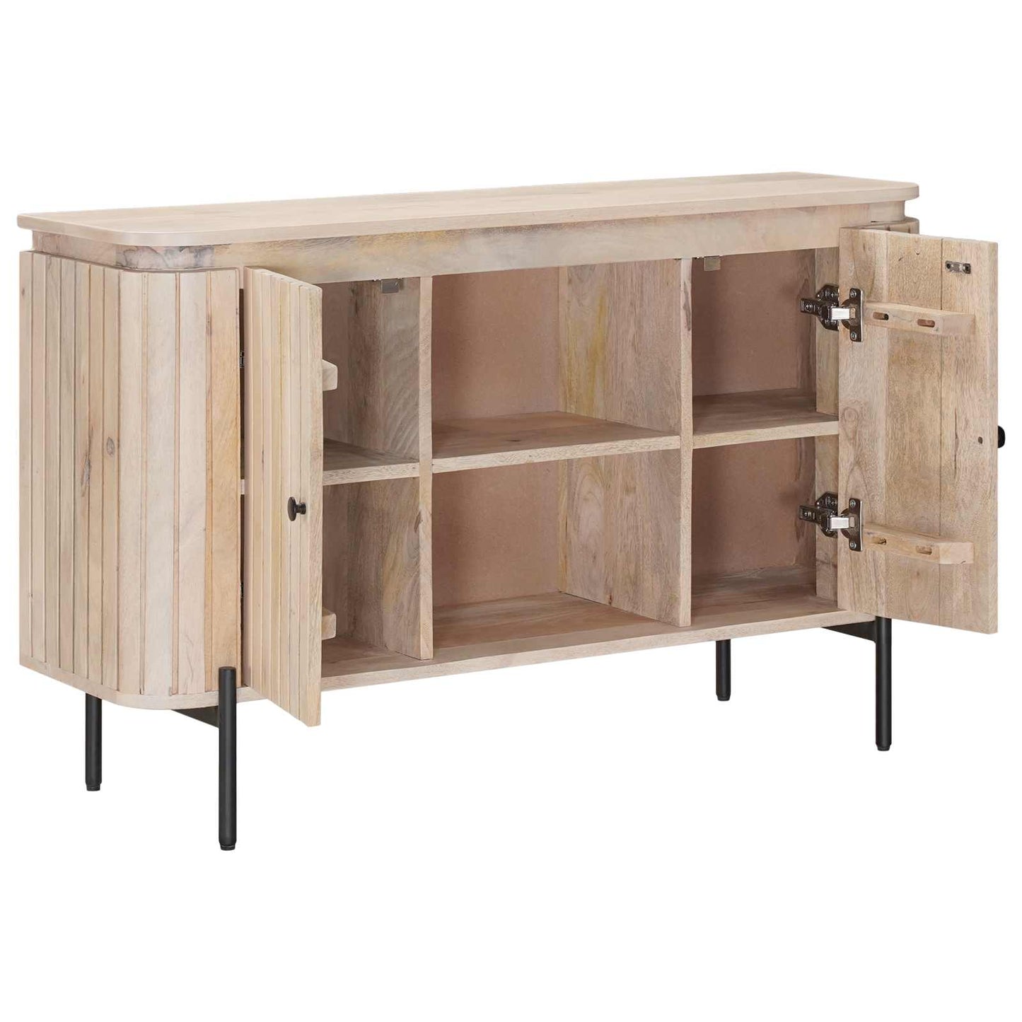 vidaXL Sideboard 105 x 30 x 65 cm Solid Mango Wood and Engineered Wood