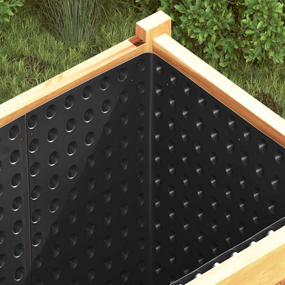 vidaXL Dimpled Drainage Sheet Black 0.5 x 20 m HDPE