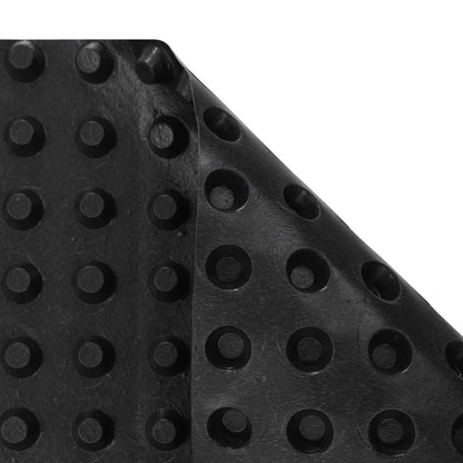 vidaXL Dimpled Drainage Sheet 2 pcs Black 0.5 x 20 m HDPE