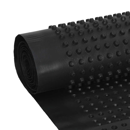 vidaXL Dimpled Drainage Sheet 2 pcs Black 0.5 x 20 m HDPE