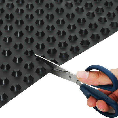 vidaXL Dimpled Drainage Sheet 2 pcs Black 0.5 x 20 m HDPE