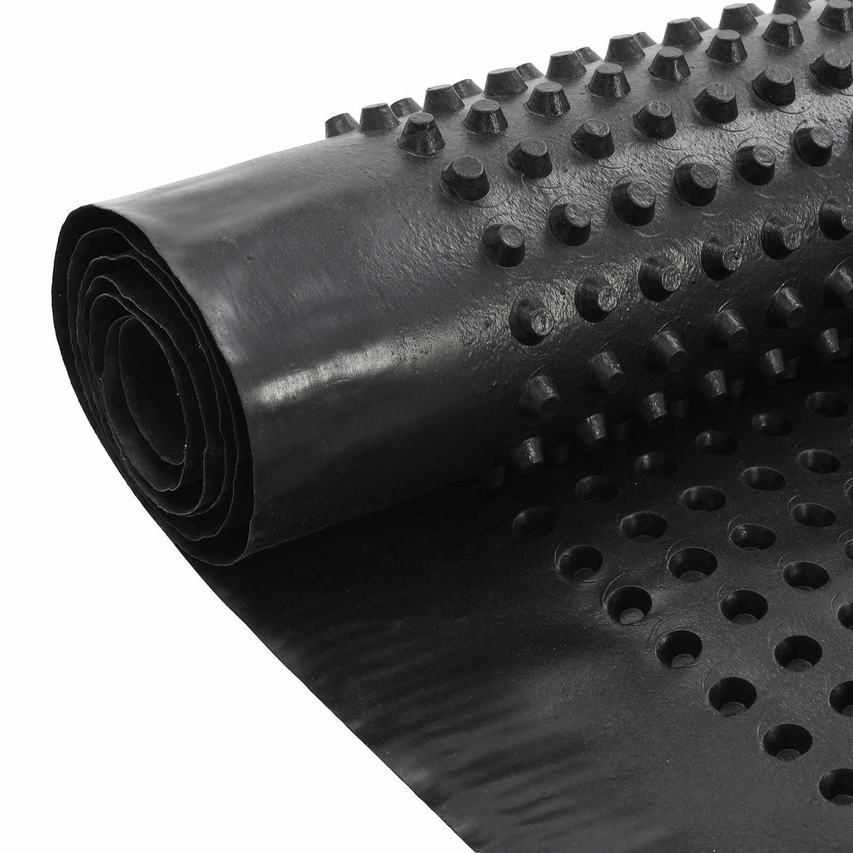 vidaXL Dimpled Drainage Sheet Black 1 x 20 m HDPE