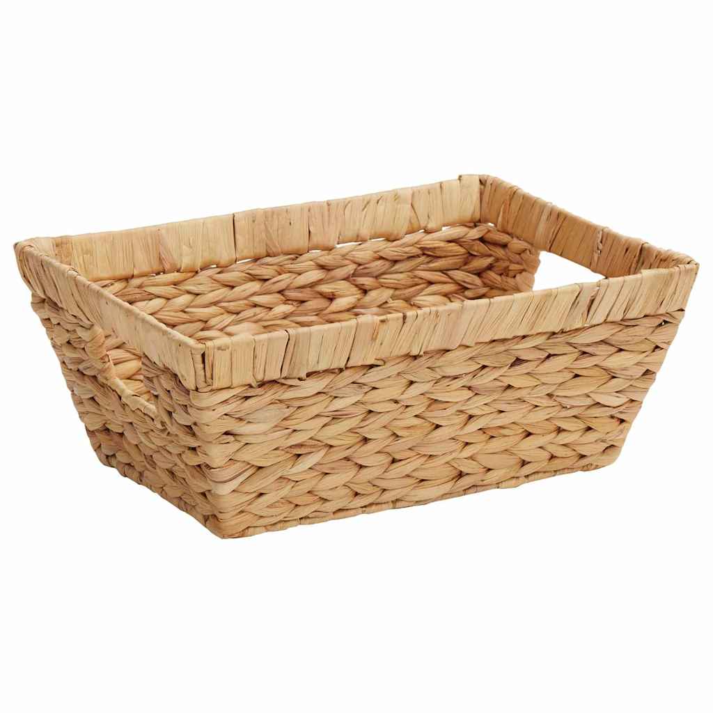 vidaXL Storage Baskets 2 pcs Natural 38 x 28 x 15 cm Water hyacinth