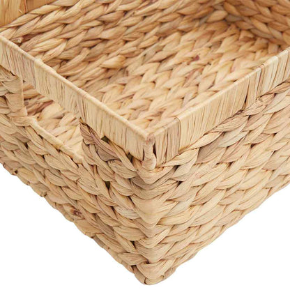 vidaXL Storage Baskets 3 pcs Natural Water hyacinth