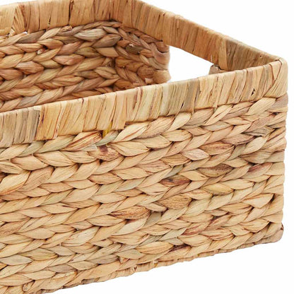 vidaXL Storage Baskets 3 pcs Natural Water hyacinth