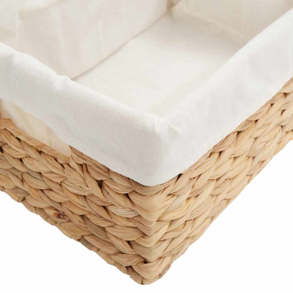 vidaXL Storage Baskets 3 pcs Natural Water hyacinth