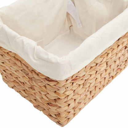 vidaXL Storage Baskets 3 pcs Natural Water hyacinth