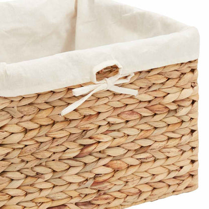 vidaXL Storage Baskets 3 pcs Natural Water hyacinth