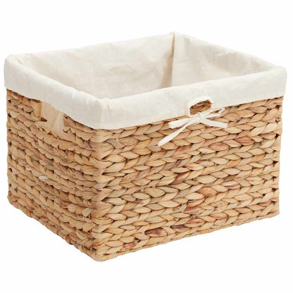 vidaXL Storage Baskets 3 pcs Natural Water hyacinth