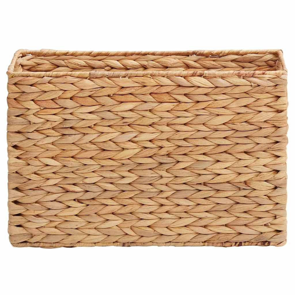 vidaXL Magazine Baskets 2 pcs Natural 39 x 14 x 25 cm Water hyacinth