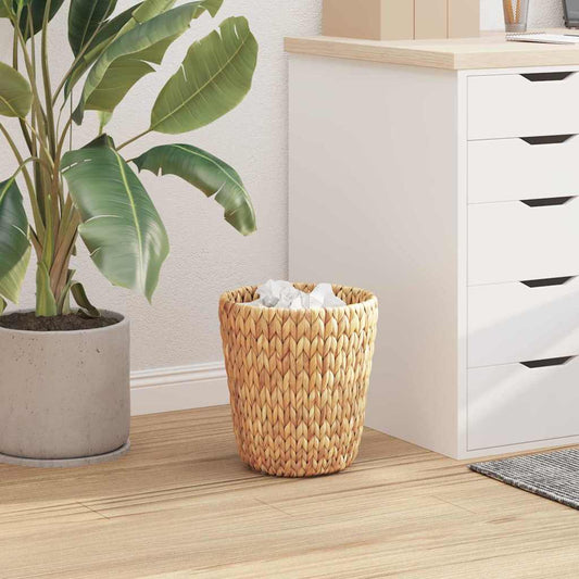 vidaXL Waste Paper Bins 2 pcs Natural 26 x 26 x 29 cm Water hyacinth