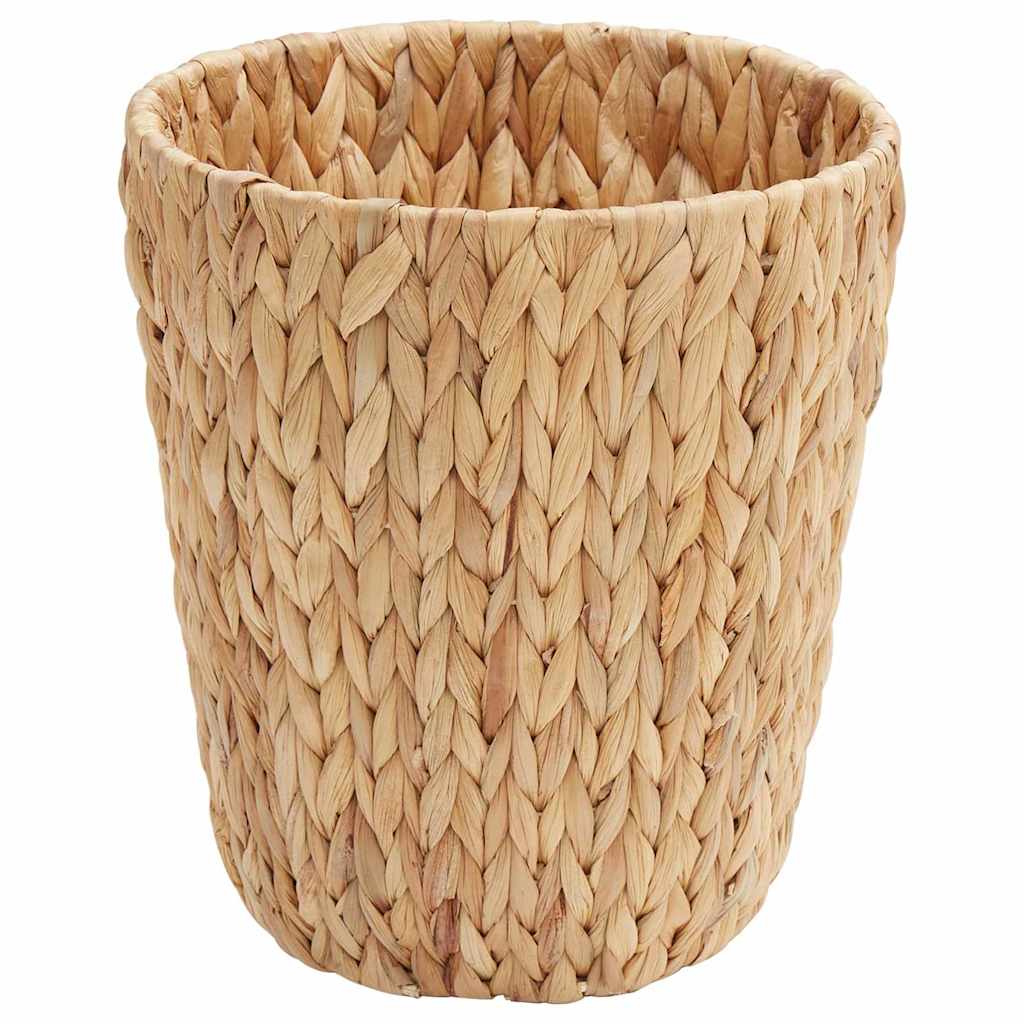 vidaXL Waste Paper Bins 2 pcs Natural 26 x 26 x 29 cm Water hyacinth