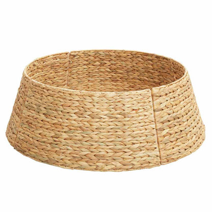 vidaXL Christmas Tree Collar Round Brown 75 x 75 x 25 cm
