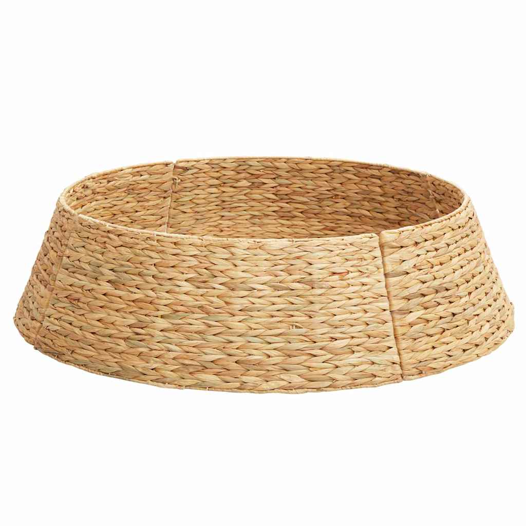 vidaXL Christmas Tree Collar Round Brown 105 x 105 x 28 cm