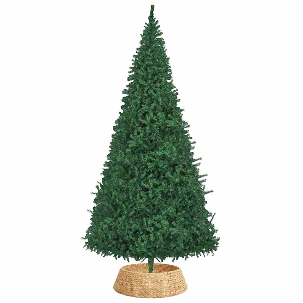 vidaXL Christmas Tree Collar Round Brown 105 x 105 x 28 cm