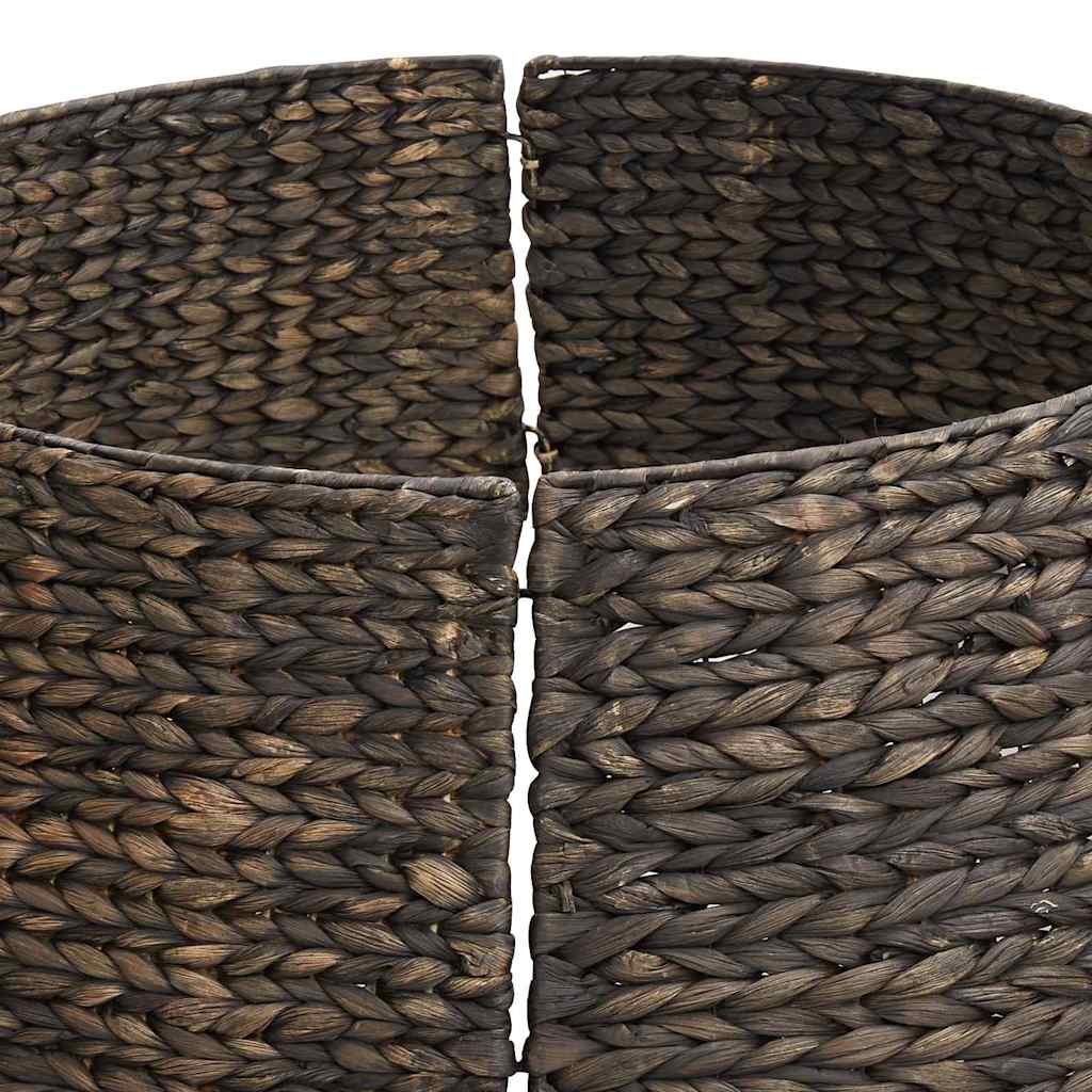vidaXL Christmas Tree Collar Round Black 60 x 60 x 22 cm