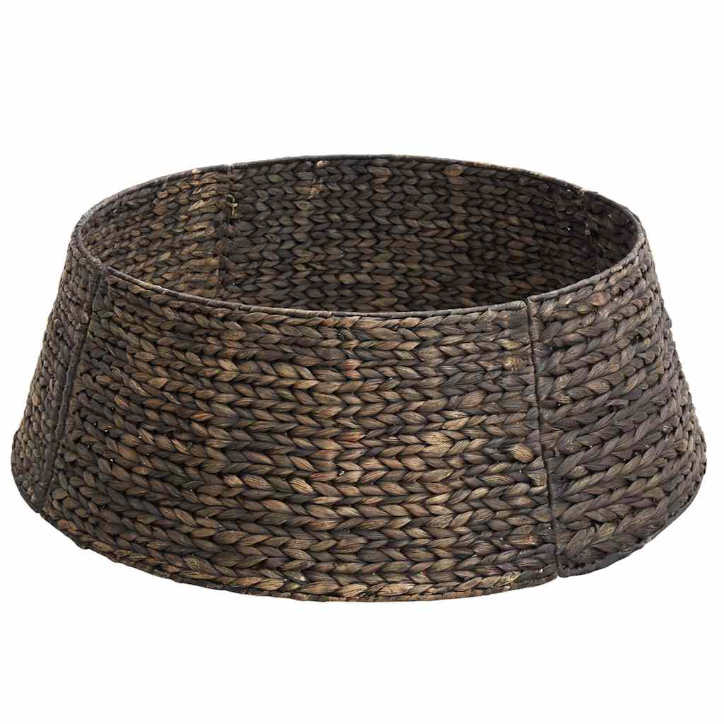 vidaXL Christmas Tree Collar Round Black 60 x 60 x 22 cm