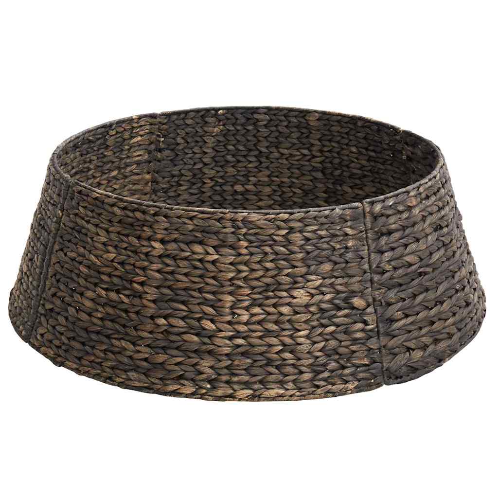 vidaXL Christmas Tree Collar Round Black 75 x 75 x 25 cm