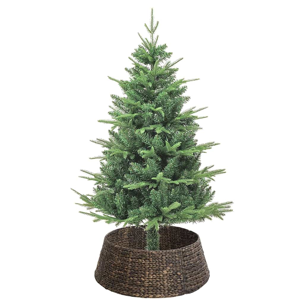 vidaXL Christmas Tree Collar Round Black 75 x 75 x 25 cm