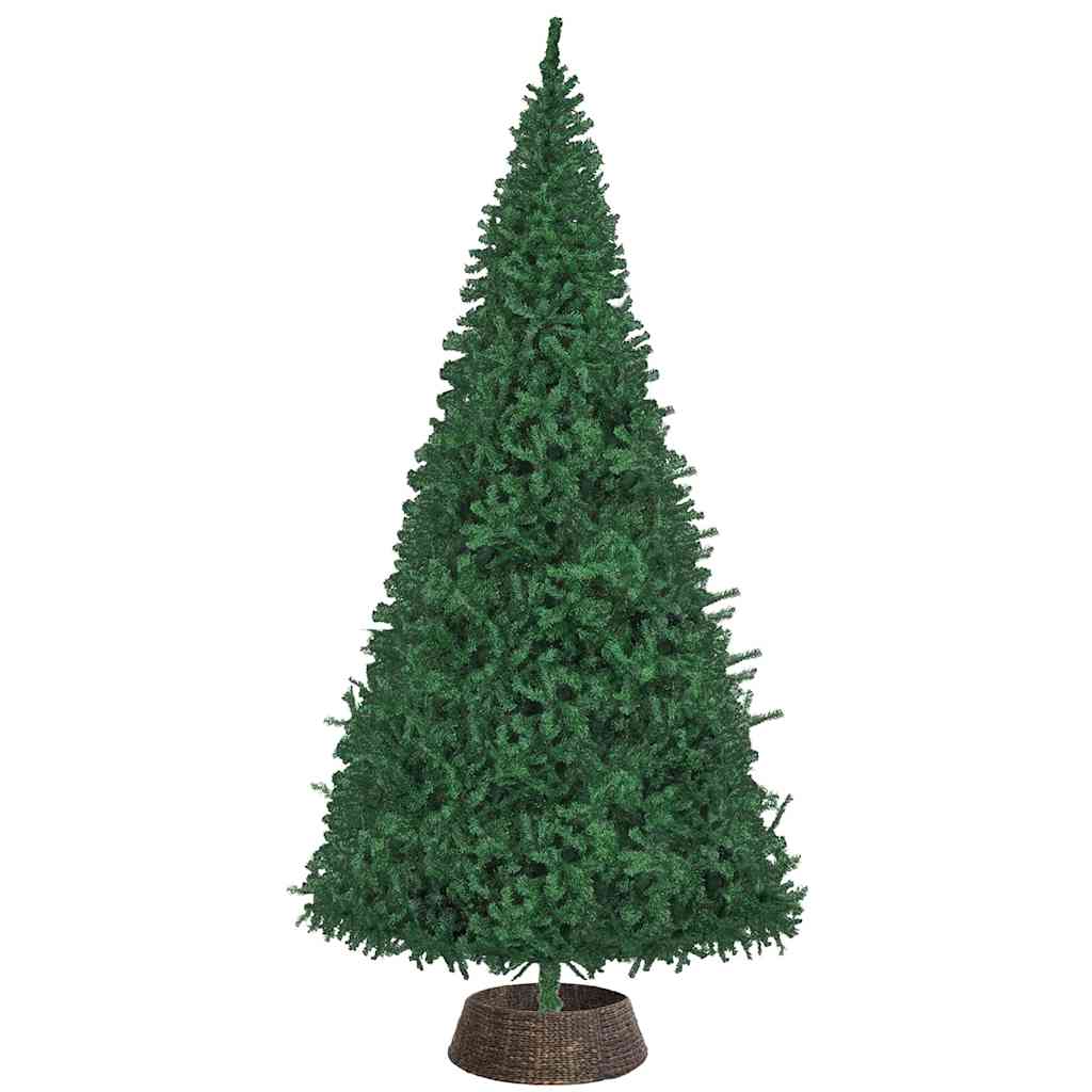 vidaXL Christmas Tree Collar Round Black 90 x 90 x 28 cm