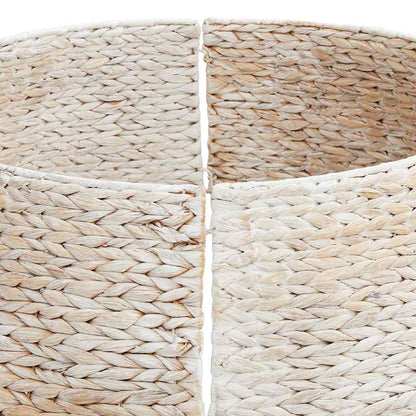 vidaXL Christmas Tree Collar Round White 60 x 60 x 22 cm