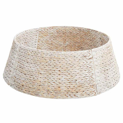 vidaXL Christmas Tree Collar Round White 75 x 75 x 25 cm