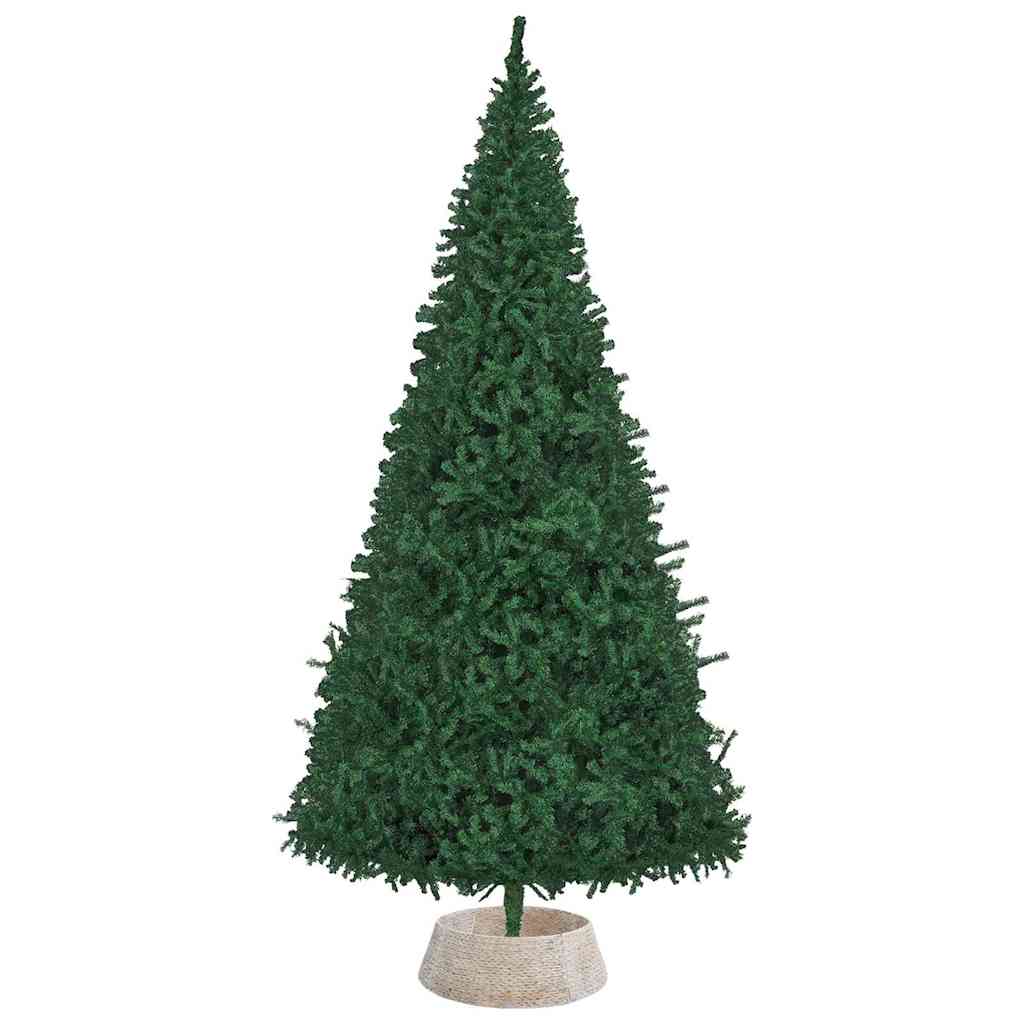 vidaXL Christmas Tree Collar Round White 90 x 90 x 28 cm