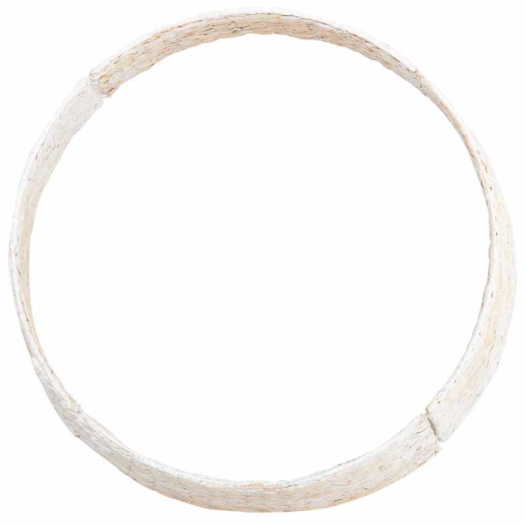 vidaXL Christmas Tree Collar Round White 90 x 90 x 28 cm