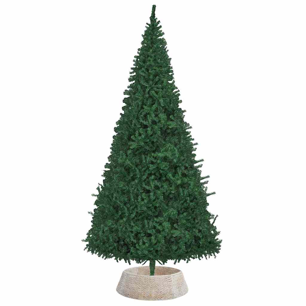 vidaXL Christmas Tree Collar Round White 105 x 105 x 28 cm