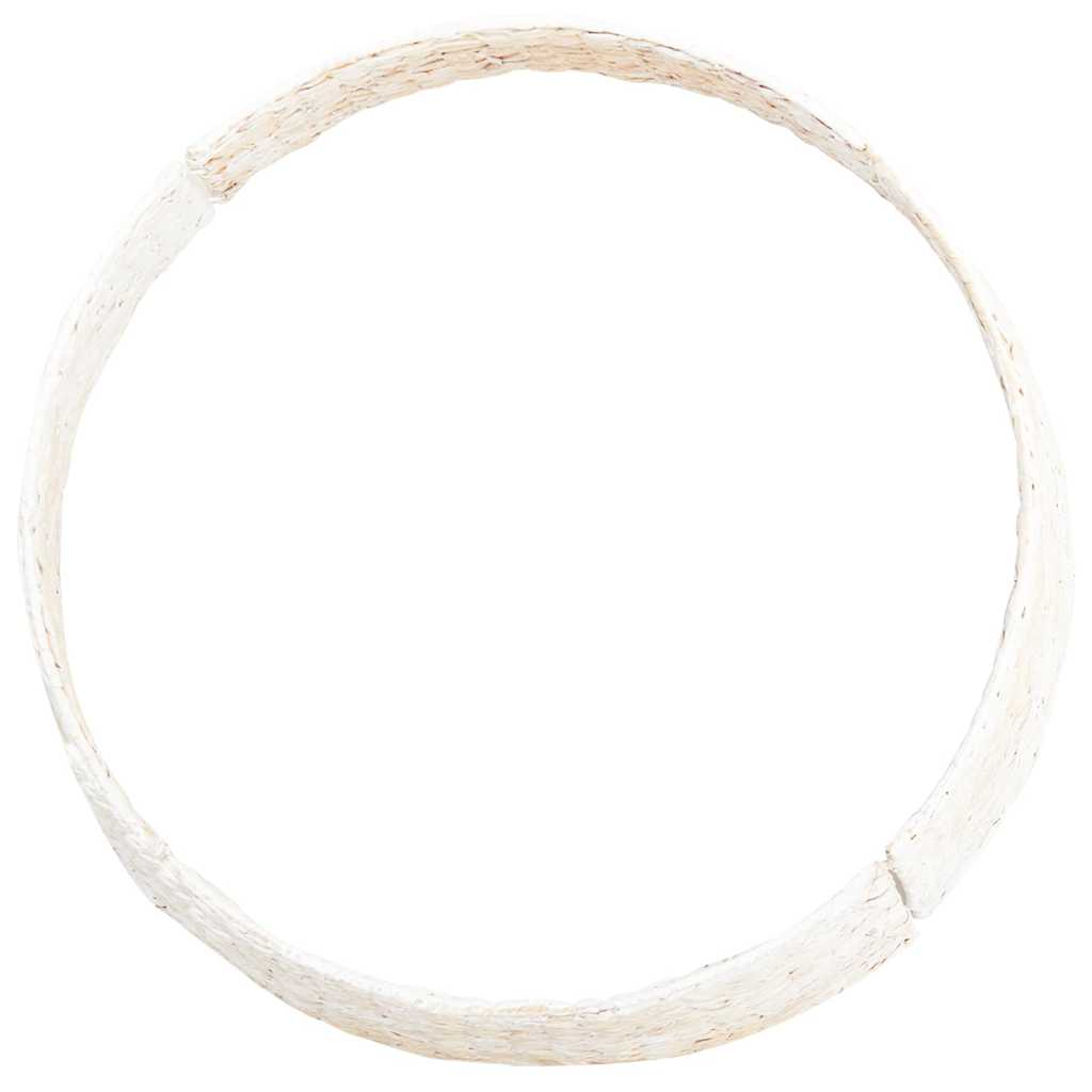 vidaXL Christmas Tree Collar Round White 105 x 105 x 28 cm