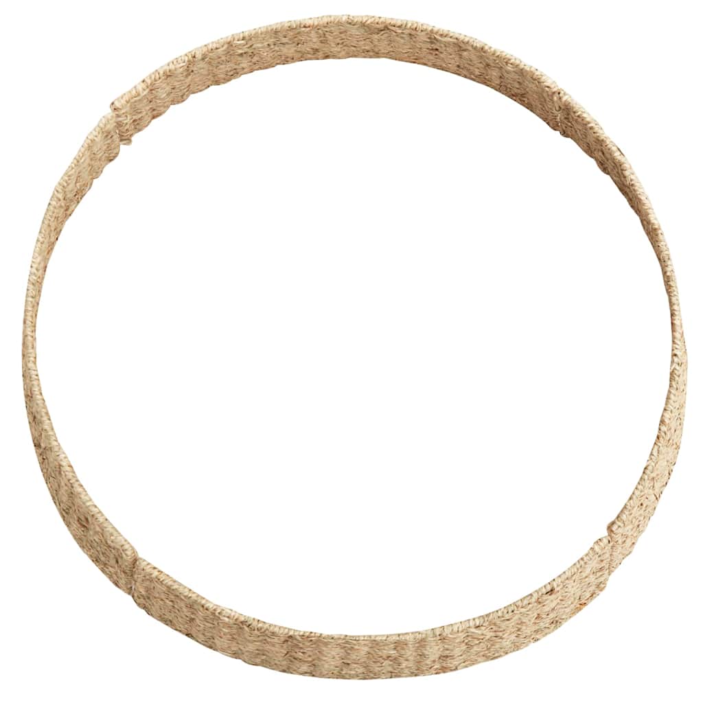 vidaXL Christmas Tree Collar Round Natural 75 x 75 x 25 cm Seagrass