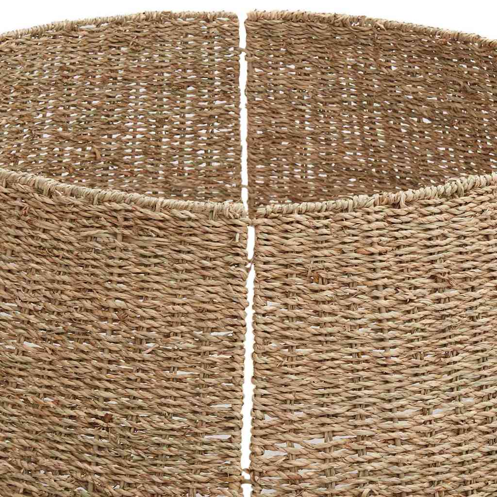 vidaXL Christmas Tree Collar Round Natural 105 x 105 x 28 cm Seagrass