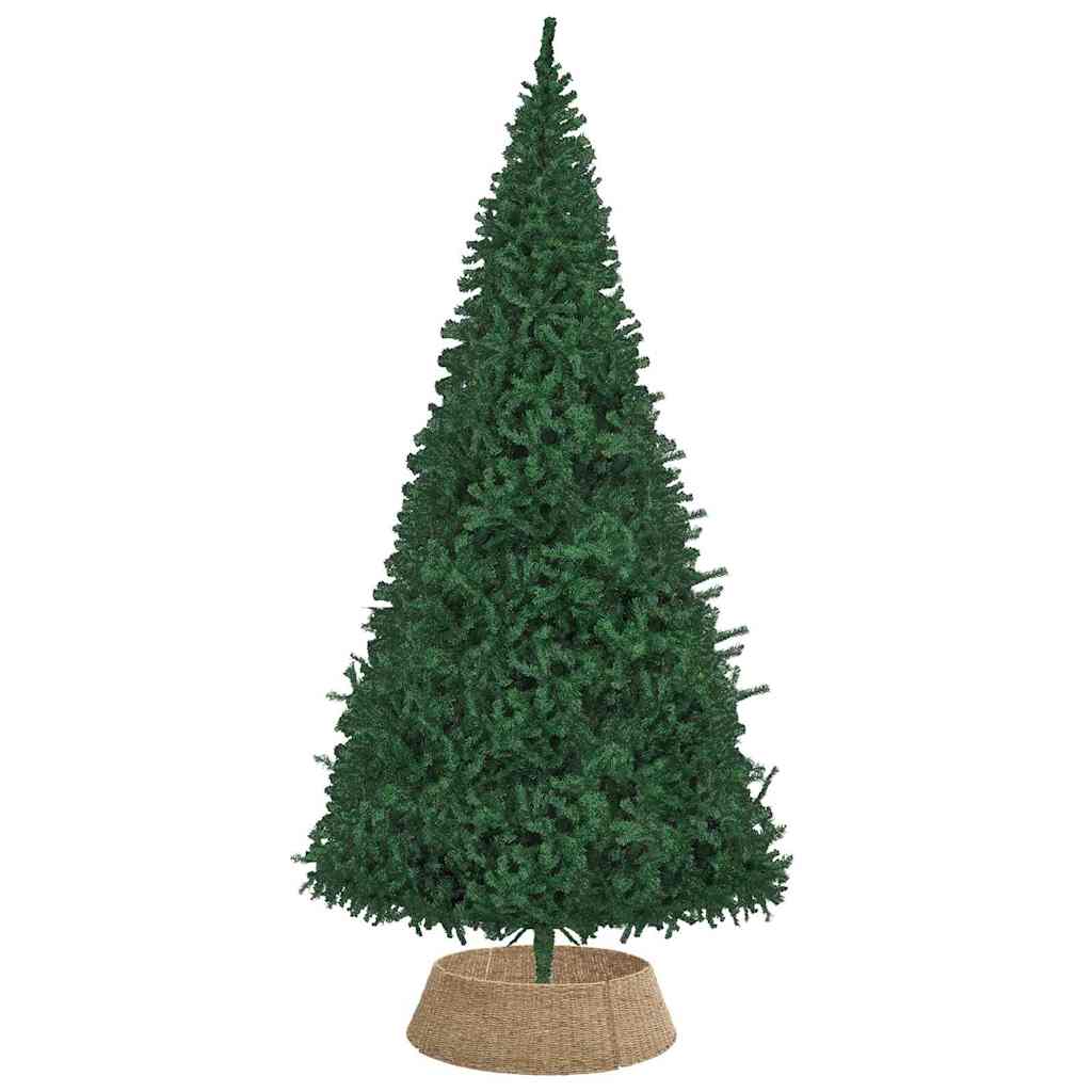 vidaXL Christmas Tree Collar Round Natural 105 x 105 x 28 cm Seagrass
