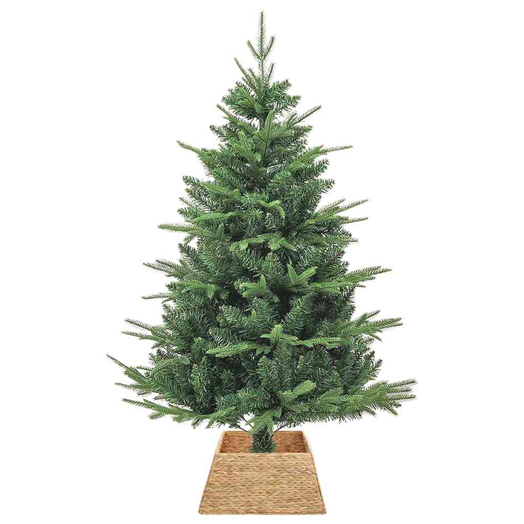 vidaXL Christmas Tree Collar Square Brown 50 x 50 x 25 cm