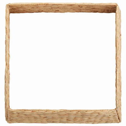 vidaXL Christmas Tree Collar Square Brown 60 x 60 x 28 cm