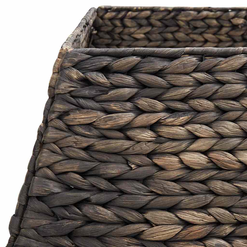 vidaXL Christmas Tree Collar Black 60 x 60 x 28 cm Water Hyacinth