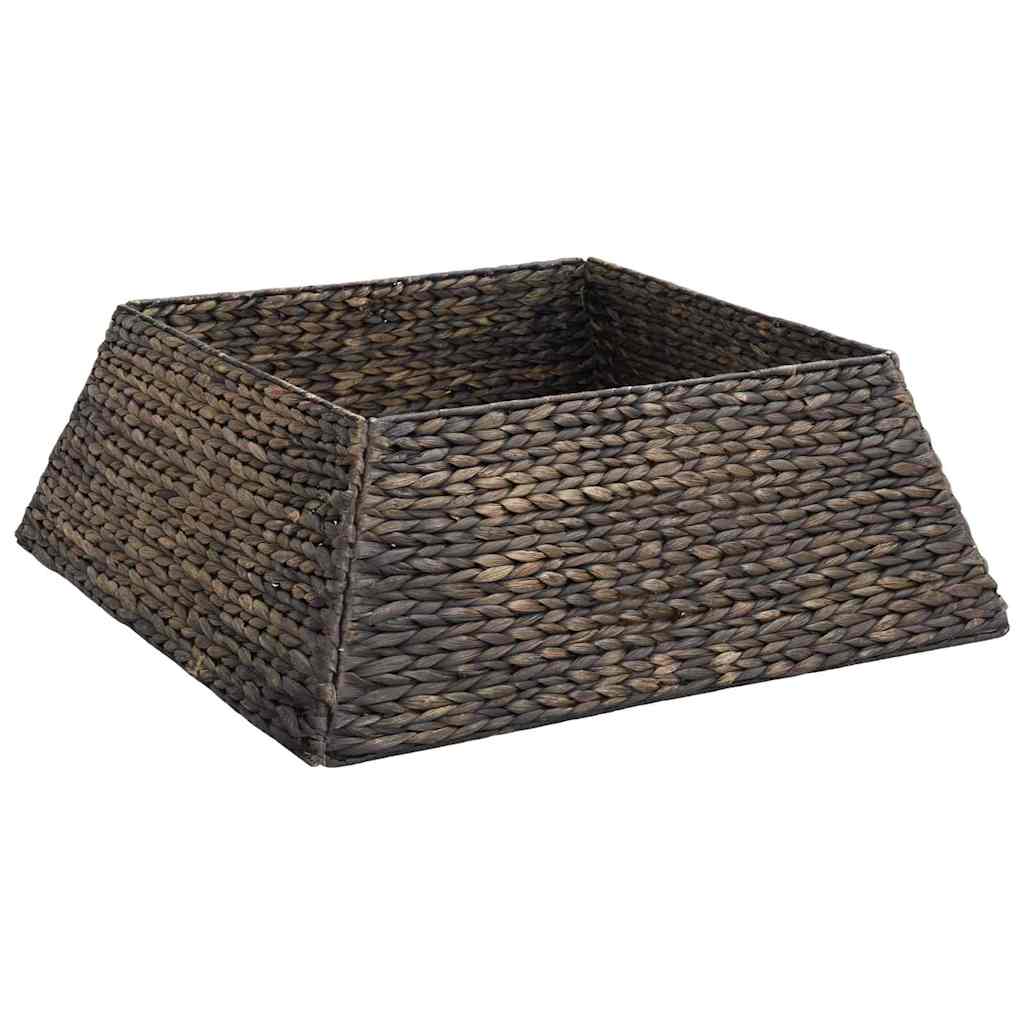 vidaXL Christmas Tree Collar Square Black 70 x 70 x 28 cm