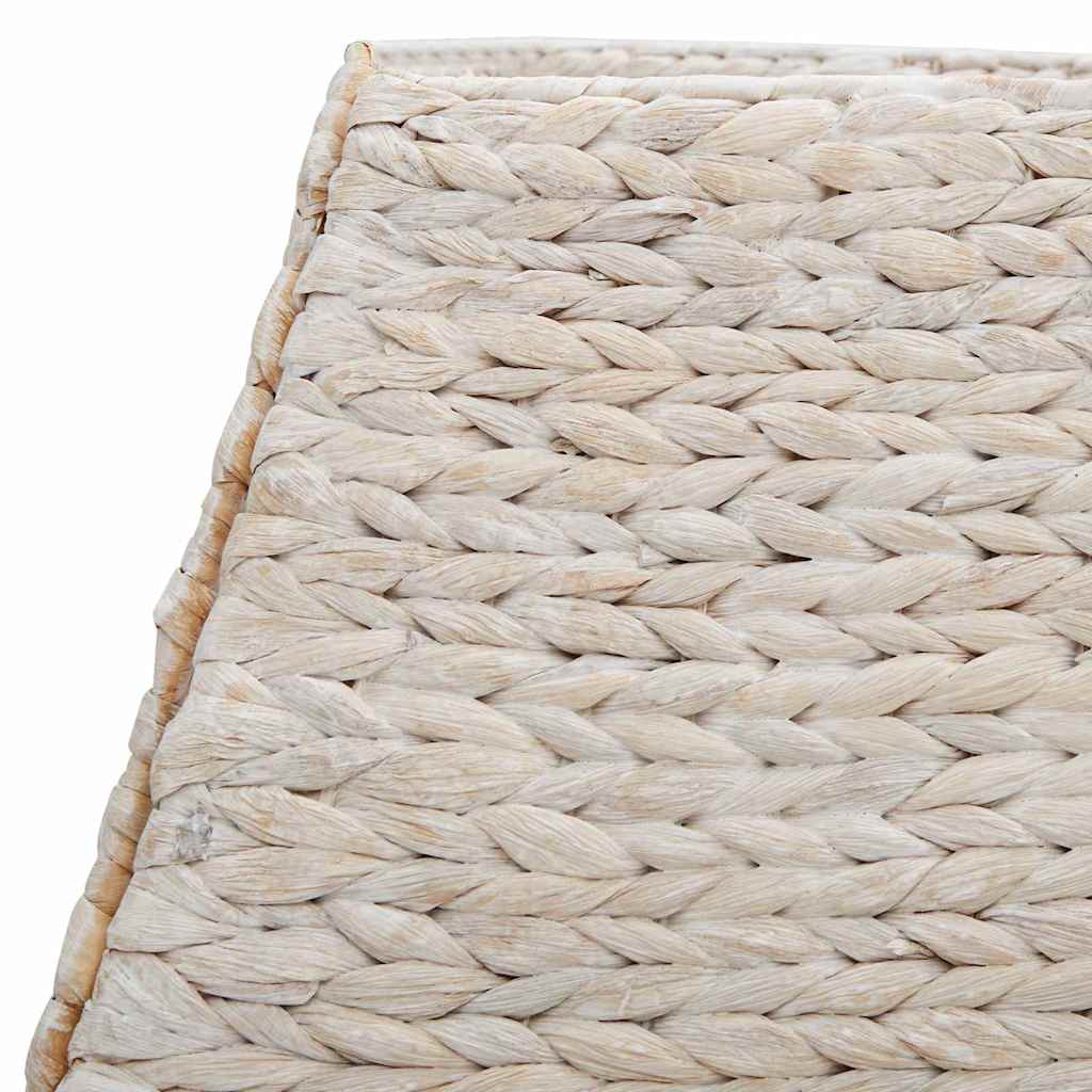 vidaXL Christmas Tree Collar White 70 x 70 x 28 cm Water hyacinth