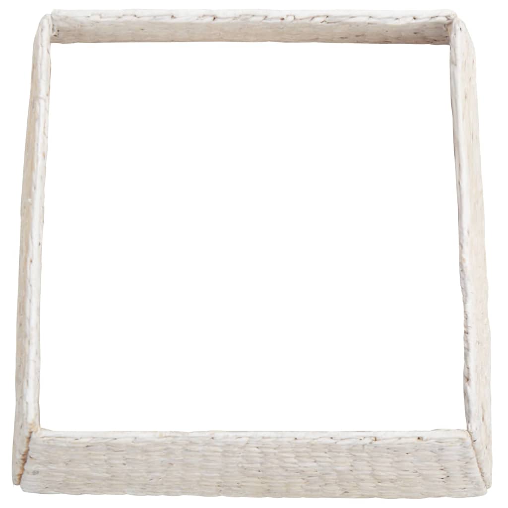 vidaXL Christmas Tree Collar White 70 x 70 x 28 cm Water hyacinth