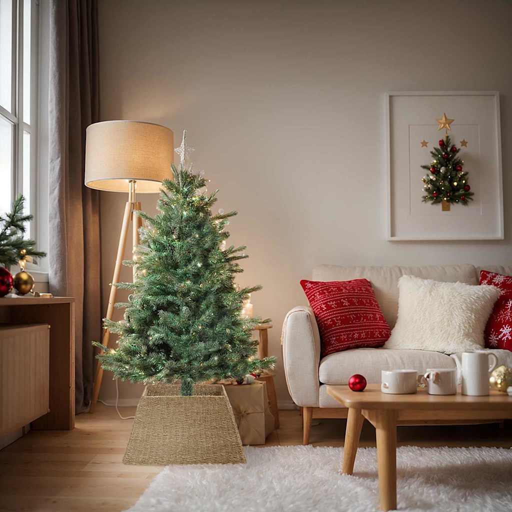 vidaXL Christmas Tree Collar Brown 60 x 60 x 28 cm Seagrass