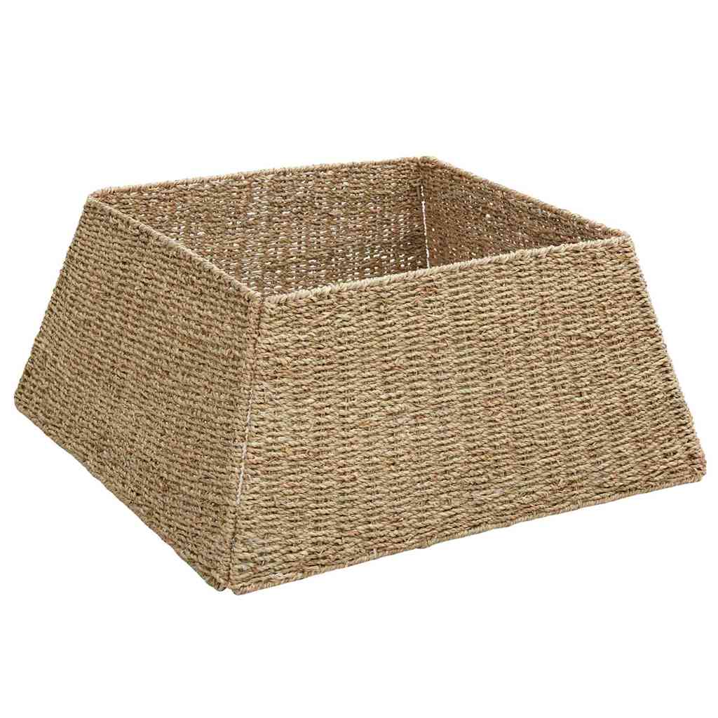vidaXL Christmas Tree Collar Brown 60 x 60 x 28 cm Seagrass