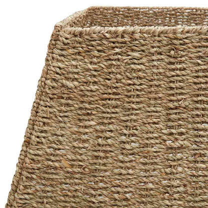 vidaXL Christmas Tree Collar Square Brown 70 x 70 x 28 cm Seagrass