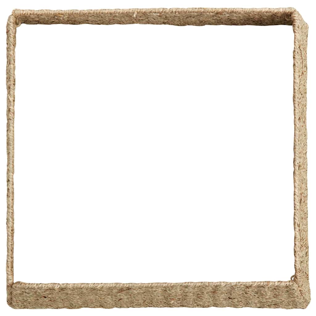 vidaXL Christmas Tree Collar Square Brown 70 x 70 x 28 cm Seagrass