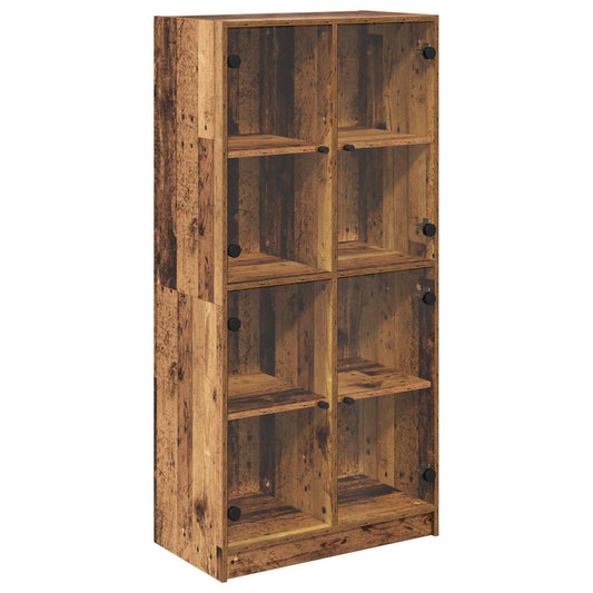 vidaXL Highboard Old Wood 68 x 37 x 142 cm Engineered Wood